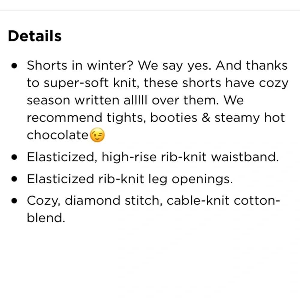 NWT Old Navy High Waisted Cable Knit Diamond Stitch Shorts - Picture 8 of 14